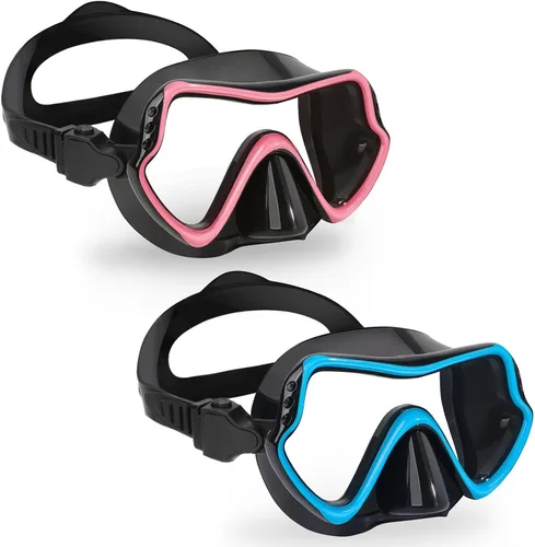 Miniatura 8 de Gafas de natación para niños con cubierta de nariz para jóvenes de 8 a 15 años, antivaho HD Visión Gafas de piscina gafas de natación de agua Rosa
