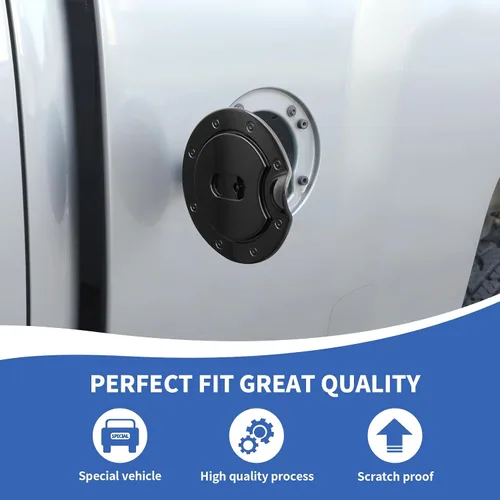 Miniatura 4 de RAZPOY Negro Tapa de Repuesto para Tanque de Gasolina Compatible con Chevy Silverado y GMC-SIERRA 2007-2013