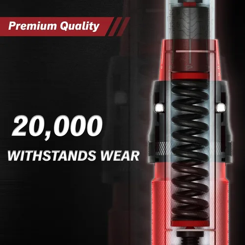 Miniatura 3 de Thorstone - Llave dinamométrica de 1/2 pulgada, 10-150 pies-libra/13.6~203.5 Nm, llave de torque de clic, ±2% en sentido horario, alta precisión