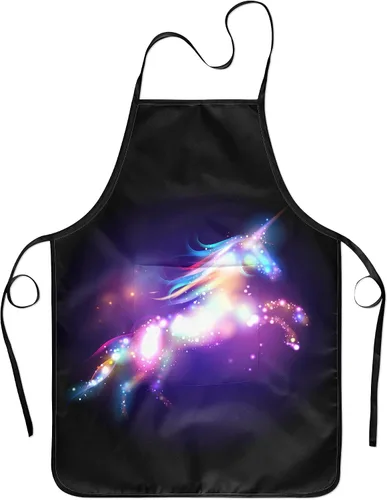 Miniatura 9 de Cute Kids Aprons for Cooking Painting Baking, Waterproof Toddler Aprons with Pockets, Art Smock for Boys Girls