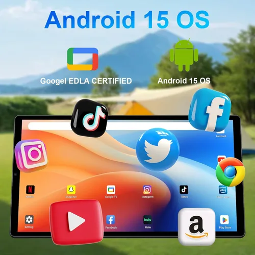 Miniatura 3 de Televisor portátil de 21.5 pulgadas con pantalla táctil, sistema operativo Android 14, 6 GB+128 GB, 1080P Smart Handy TV con cámara integrada de 13