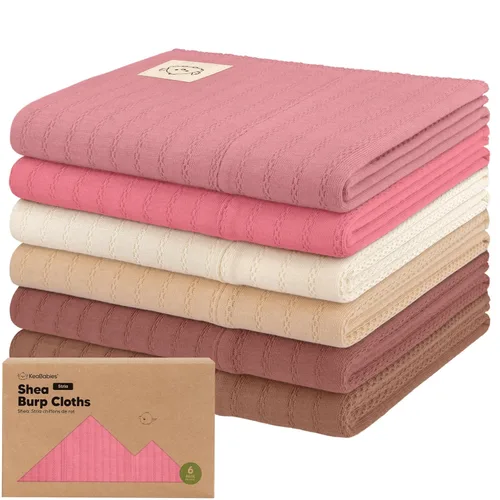 Miniatura 13 de Paños orgánicos para bebés niño y niña - Juego de 6 toallas grandes de algodón para eructar, paños para baba, súper absorbentes, ultra suaves