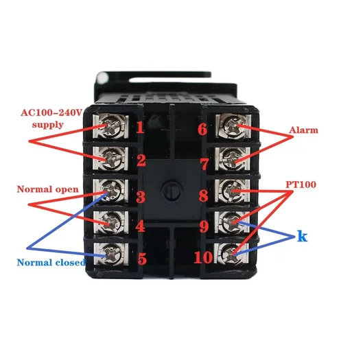 Miniatura 6 de REX-C100 - Termostato digital PID, salida SSR, relé SSR, sonda de termopar K (color: C100, juego 1)