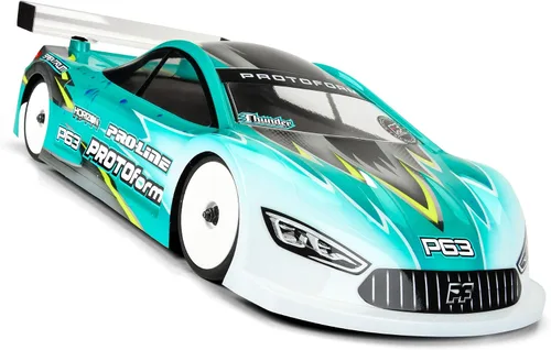 Miniatura 8 de Pro-line Racing PROTOform 1/10 P63 X-Lite 0.016 in Cuerpo transparente para 7.480 in TC PRM158015 Carrocerías de coche/camión Alas y calcomanías