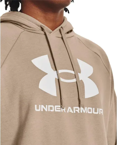Miniatura 4 de Under Armour Rival - Sudadera con capucha para hombre, de vellón y con logotipo