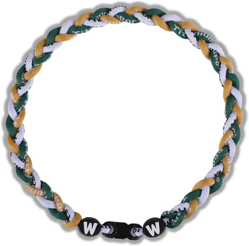 Miniatura 20 de Willtok Collar de béisbol prémium de 18 pulgadas con cuerda trenzada de nailon con diseño Tornado