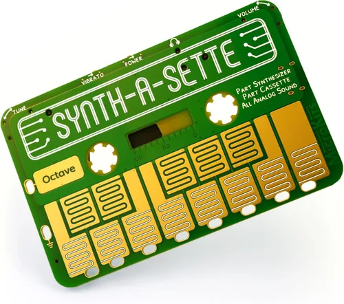 Synth-a-Sette: el sintetizador analógico original del tamaño de cassette. Reproduce melodías sobre la marcha con este sintetizador de bolsillo o