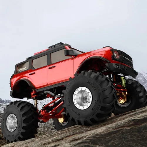 Miniatura 6 de GLOBACT Neumáticos de aluminio Monster Truck RC de 2.677 x 1.299 in para 1/24 AXIAL SCX24 FMS FCX24 RC Crawler Accesorios de actualización de coche
