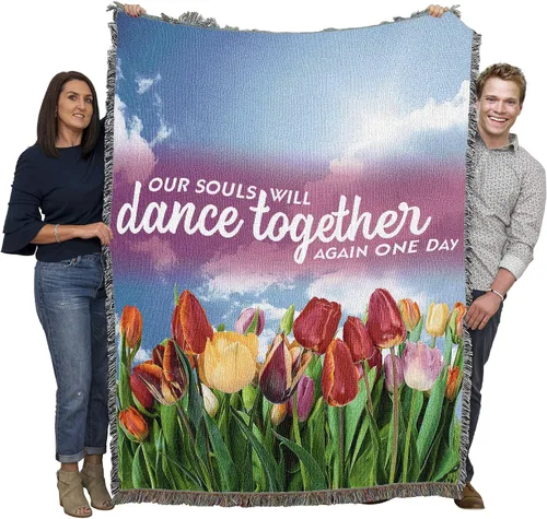 Miniatura 11 de Pure Country Weavers Manta con texto en inglés «Wherever A Beautiful Soul Has Been, There is A Trail of Beautiful Memories», tapiz de regalo