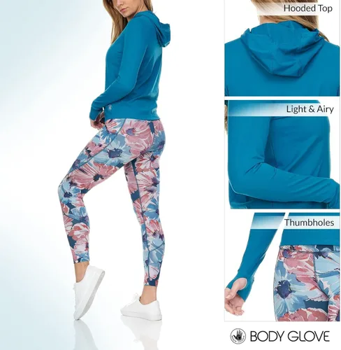Miniatura 2 de Sudaderas con capucha activas para mujer, transpirable, ultra suave, mangas largas con agujeros para los pulgares, sudadera con capucha para correr