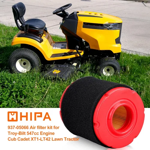 Miniatura 2 de Hipa 937-05066 Filtro de aire para Cub Cadet, 951-12690 Filtro de aceite para MTD 737-05066 547cc OHV Cub Cad XT1-LT42 XT1-LT46 Tractor