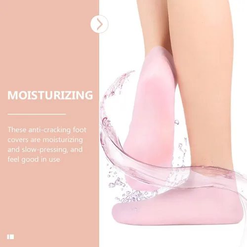 Miniatura 5 de FRCOLOR 2 pares de calcetines hidratantes exfoliantes para mujer, calcetines para botines, calcetines de niña, cubiertas de protección de pies