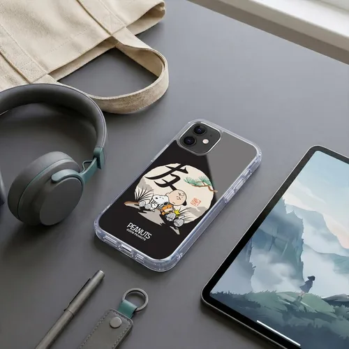 Miniatura 342 de Carcasa de gel para iPhone 7 Plus/iPhone 8 Plus, diseño de Snoopy Oriental de Peanuts, Badges