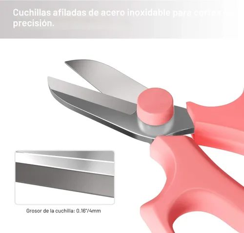 Miniatura 3 de Housolution Tijeras de flores, tijeras florales fuertes, tijeras de podar de jardín de acero de primera calidad, tijeras de jardín, tijeras