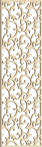 Miniatura 148 de Wheatland Paneles de pared decorativos de madera con calado, 9 3/8 pulgadas de ancho x 24 3/8 pulgadas de alto x 1/4 de alto, nogal