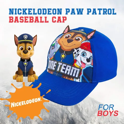 Miniatura 2 de Nickelodeon Gorra de béisbol de algodón para niños pequeños, de 2 a 5 años, Orejas azules