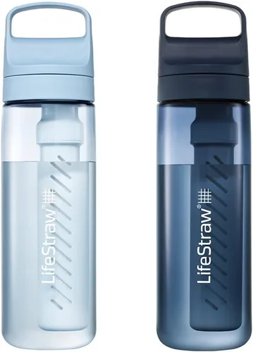 Miniatura 24 de LifeStraw Serie Go – Botella de filtro de agua sin BPA para viajes y uso diario, elimina bacterias, parásitos y microplásticos, mejora el sabor, 1L