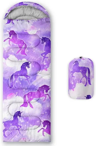 Miniatura 9 de HOSIMA Saco de dormir bohemio con diseño de mariposa para adultos, para clima frío y clima cálido, saco de dormir para niños, para camping