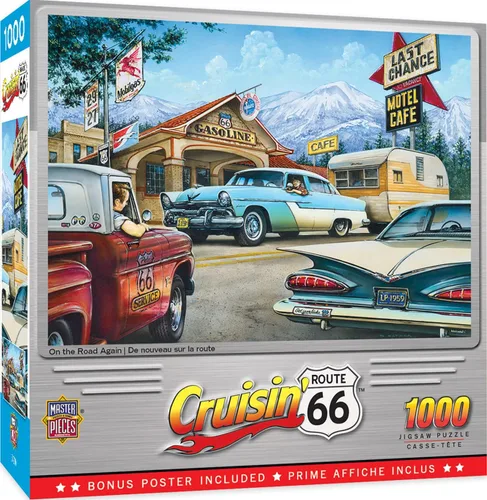 Miniatura 16 de MasterPieces Cruisin' Route 66 - Rompecabezas de 1000 piezas de colección.