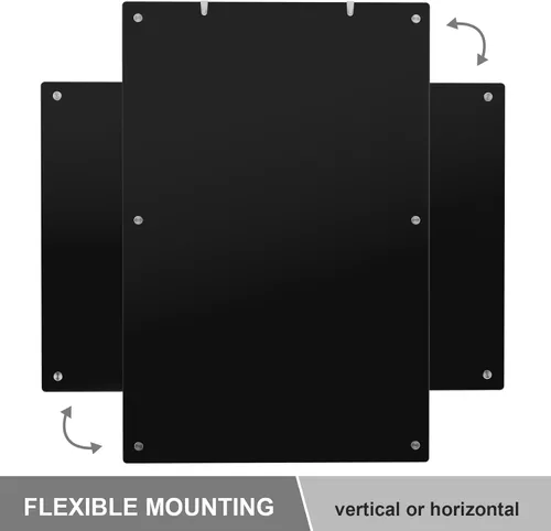 Miniatura 6 de Pizarra grande de borrado en seco de vidrio negro, pizarra magnética de vidrio de 72 x 48 pulgadas, pizarra sin marco de 6 x 4 pies para oficina