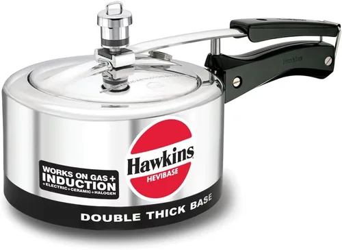 Miniatura 9 de HAWKINS H56 Hevibase - Olla de presión de aluminio compatible con inducción, 5 litros, PLATA