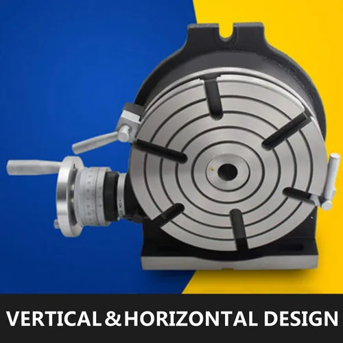 Miniatura 3 de VEVOR Mesa Rotativa de 8 Pulgadas Horizontal Vertical HV8 Precisión 3MT Máquina de Fresado y Perforación Lectura Vernier Fresado Perforación