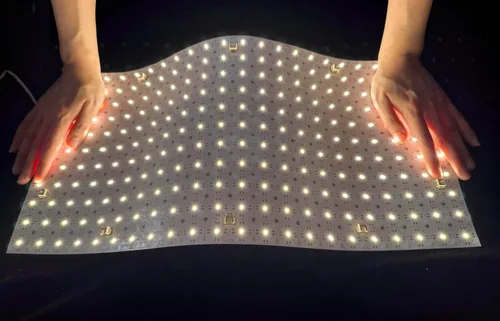 Miniatura 8 de Paquete de 4 hojas de retroiluminación LED de 24 V, 36 W, 3000 K, blanco cálido, 19.3 x 9.6 pulgadas cada unidad, panel LED flexible regulable