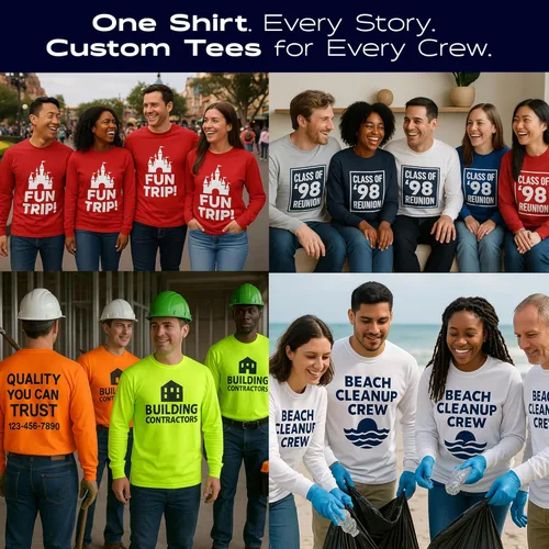 Miniatura 7 de Kolossus Camisas de trabajo de manga larga personalizables de alta visibilidad diseña tus propias camisetas personalizadas con logotipo y texto