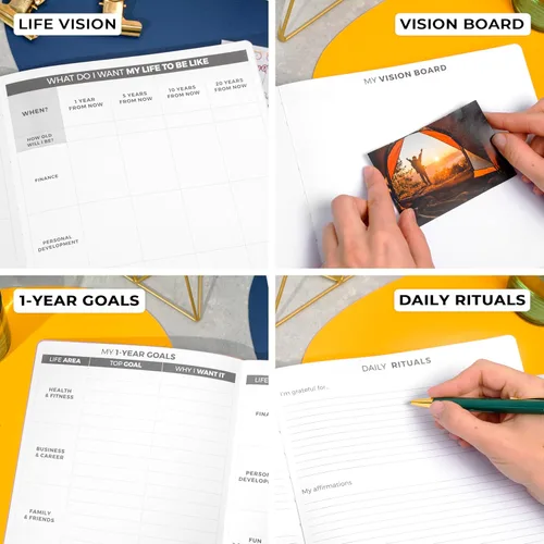 Miniatura 6 de Clever Fox Agenda Daily PRO – Agenda diaria de 8.5 x 11 pulgadas tamaño A4 y diario de gratitud para aumentar la productividad, gestión del tiempo