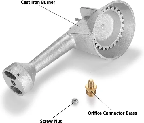 Miniatura 9 de Quemadores de gas propano de hierro fundido de alta presión, quemador de cocina de propano con regulador de propano ajustable de alta presión de 20