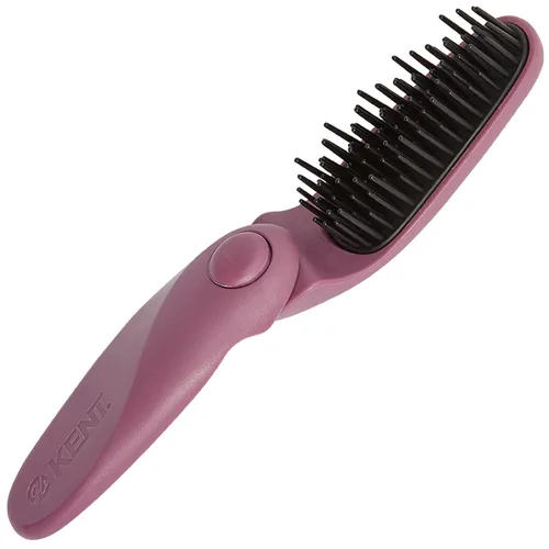 Kent KCR10 Create - Cepillo de pelo plegable para peinar cabello corto, cepillo de viaje para hombres y mujeres, antiestático, estimulante del cuero