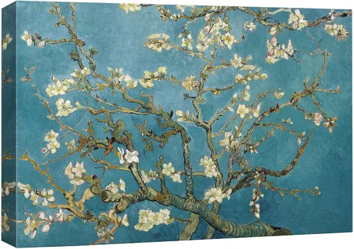 Miniatura 12 de Van Gogh - Lienzo con diseño giclée de olivos con cielo amarillo y sol, arte de pared de galería, estirado y enmarcado, listo para colgar, 24 x 36