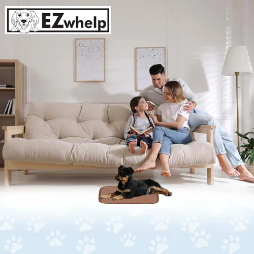 Miniatura 4 de EZwhelp Almohadillas reutilizables para orina de perro, almohadillas de entrenamiento impermeables para perros, lavables y sanitarias, esquinas
