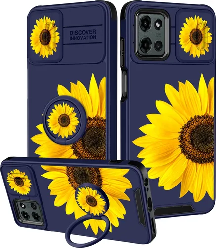 Miniatura 61 de para Moto G 5G 2023 funda - Cubierta de teléfono linda con corazón para mujeres y niñas, diseño único negro con cubierta deslizante para la cámara