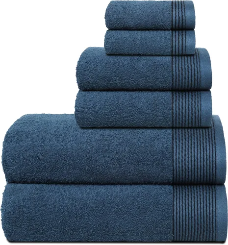 Miniatura 28 de Belizzi Home Juego de 3 toallas de algodón ultra suave, contiene una toalla de baño de 28 x 55 pulgadas, una toalla de mano de 16 x 24 pulgadas y un
