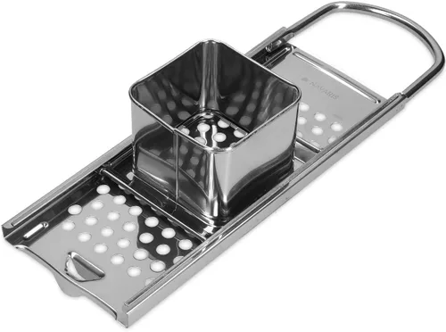 Navaris Máquina de pasta Spaetzle de acero inoxidable - Prensa alemana de fideos y albóndigas para albóndigas caseras