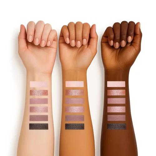 Miniatura 2 de SUSIKEKI 6 Colores Mini Paleta de Sombras de Ojos Rosa Neutro Nude Shimmer y Mate con Espejo Altamente Pigmentada de Larga Duración Impermeable 02