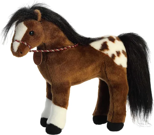 Aurora® Exquisito animal de peluche Breyer® Showstoppers Appaloosa - Detalles realistas - Juego imaginativo - Marrón 13 pulgadas