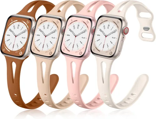 Miniatura 19 de Getino Compatible con Apple Watch Band 1.57, 1.49, 1.61, 1.65 pulgadas iWatch Series 11, 10, 9, 8, 7, 6, 5, 4, 3, 2, 1 SE, para mujeres, correas