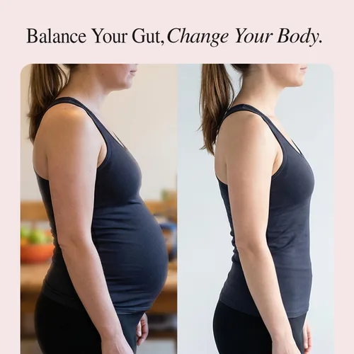 Miniatura 4 de Gut Glo - Alivio natural de la hinchazón, la salud intestinal, la digestión y el estreñimiento 4 en 1 probiótico, enzima digestiva, magnesio