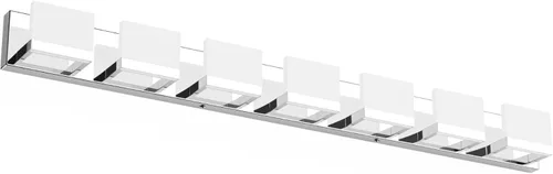 Miniatura 13 de Tipace - 3 Lámparas regulables de tocador, modernas, cromadas, con luz led arriba y abajo, para colocarlas en la pared o sobre el espejo del tocador