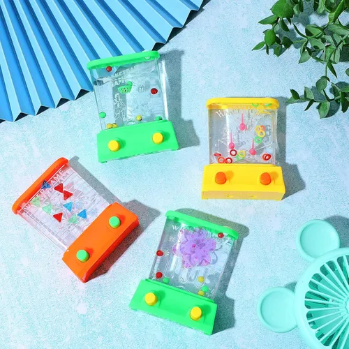 Miniatura 2 de Zhanmai Juego de agua de mano, 16 unidades, mesas de agua para lanzar anillos de agua para playa, juguete de fiesta, entretenimiento divertido, sin