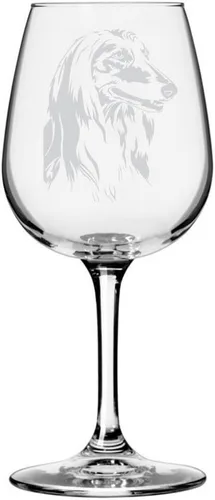Miniatura 71 de Copa de vino de 12.75 onzas con diseño de perro grabado