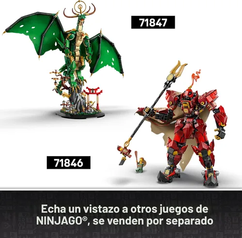 Miniatura 7 de LEGO NINJAGO - Juego de construcción de The Fire Knight Mech - Kit de modelo con minifigura Kai de Legends Monstrosity - Decoración de habitación