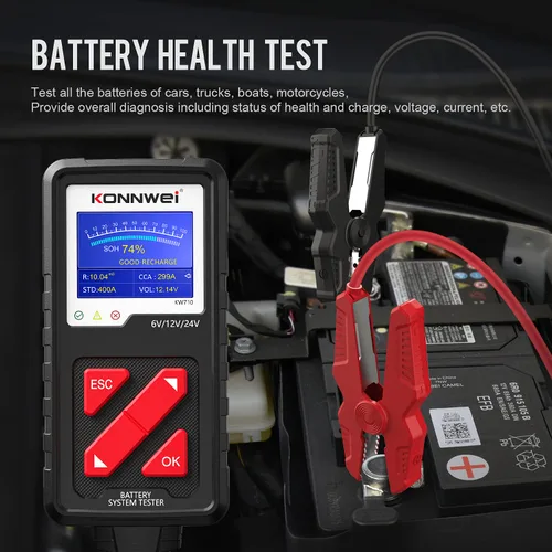 Miniatura 8 de Escáner KW320 OBD2 + probador de batería KW710