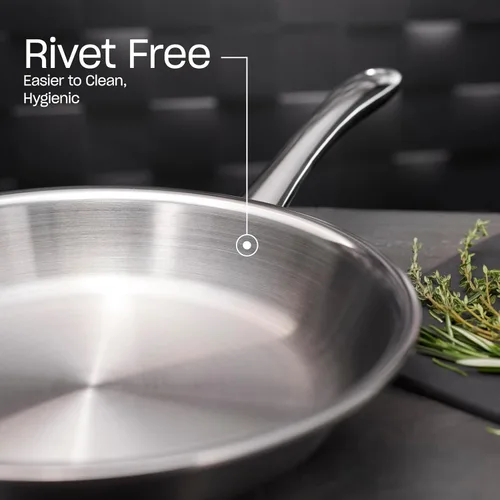 Miniatura 6 de Fissler M5 Pro-Ply - Sartén de acero inoxidable de 5 capas, 8 pulgadas