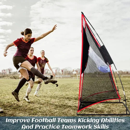 Miniatura 4 de 3x6FT Football Net with Throwing Target Strike Zone for Kicking Punting and QB Accuracy Training Portable Football Practice Equipment with Steel