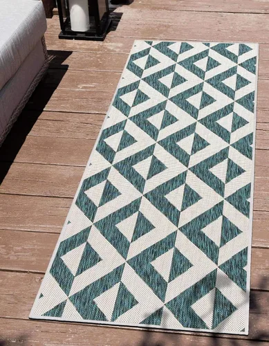Miniatura 15 de Unique Loom Jill Zarin Outdoor Collection - Alfombra rectangular (2 pies 2 pulgadas x 3 pies 1 pulgadas, rectangular, beige y marrón)