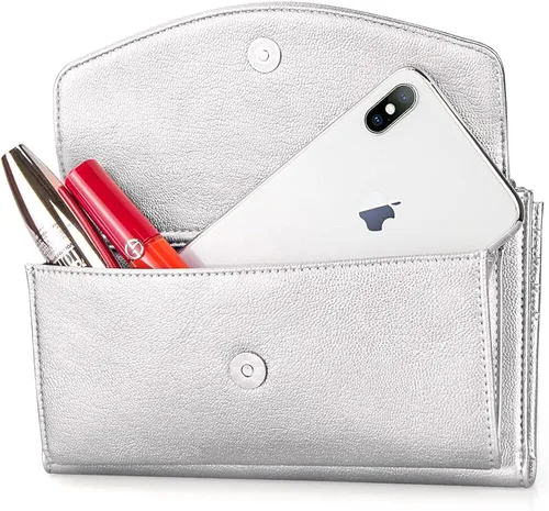 Miniatura 9 de nuoku Pulsera de viaje con doble cremallera cartera RFID para mujer con 2 correas