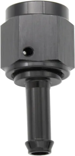 Miniatura 6 de Recta 6AN hembra giratoria a 1/4 "empuje en manguera adaptador de montaje de púas aluminio negro